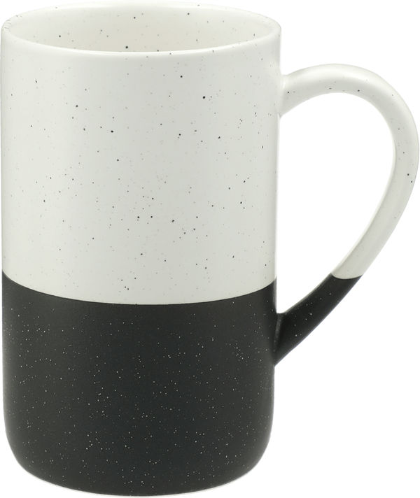 Am image of a Custom Speckled Wayland Ceramic Mug 13oz in Black!