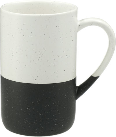 Am image of a Custom Speckled Wayland Ceramic Mug 13oz in Black!