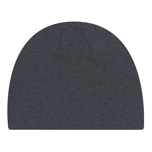 Acrylic Board Rib Knit Toque in Charcoal