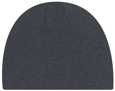 Am image of a Custom Acrylic Board Rib Knit Toque in Charcoal!