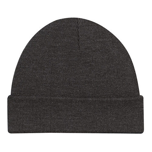 Acrylic Cuff Toque Rib knit in Charcoal