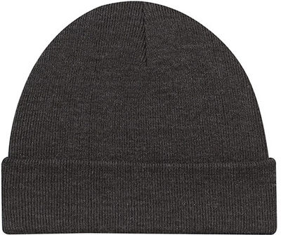 Am image of a Custom Acrylic Cuff Toque Rib knit in Charcoal!