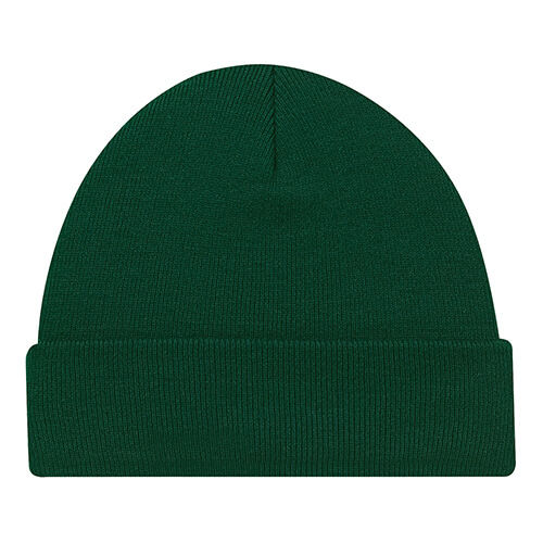 Acrylic Cuff Toque Rib knit in Forest Green