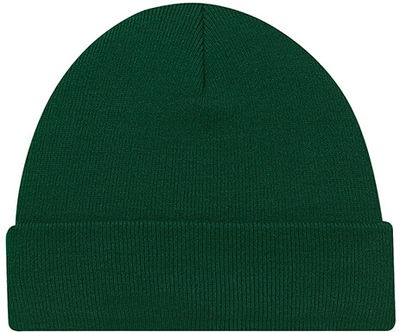 Am image of a Custom Acrylic Cuff Toque Rib knit in Forest Green!