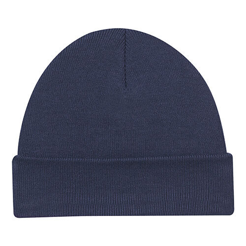 Acrylic Cuff Toque Rib knit in Navy