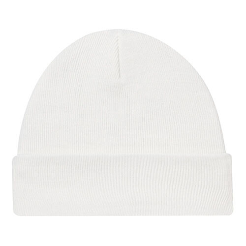 Acrylic Cuff Toque Rib knit in White