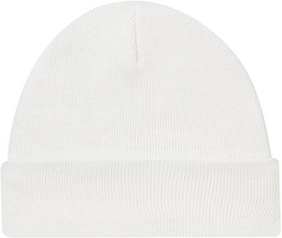 Am image of a Custom Acrylic Cuff Toque Rib knit in White!
