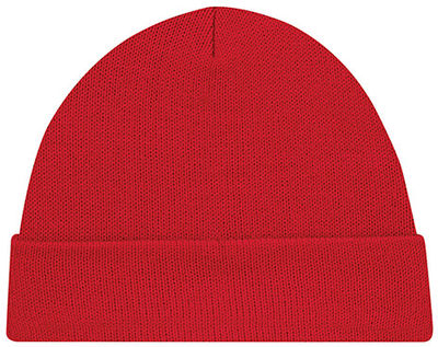 Am image of a Custom Acrylic Cuff Toque Jersey Knit in Red!
