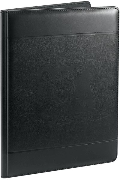 Am image of a Custom Windsor Impressions Writing Pad in Black!