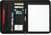 Am image of a Custom DuraHyde Zippered Padfolio in Black!