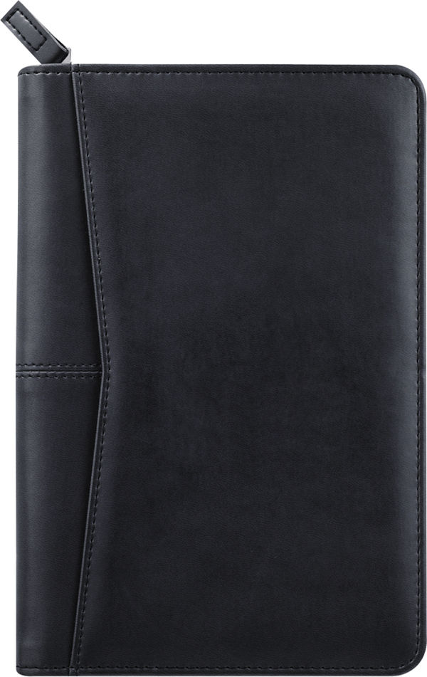 Am image of a Custom Pedova™ Jr. Zippered Padfolio in Black!