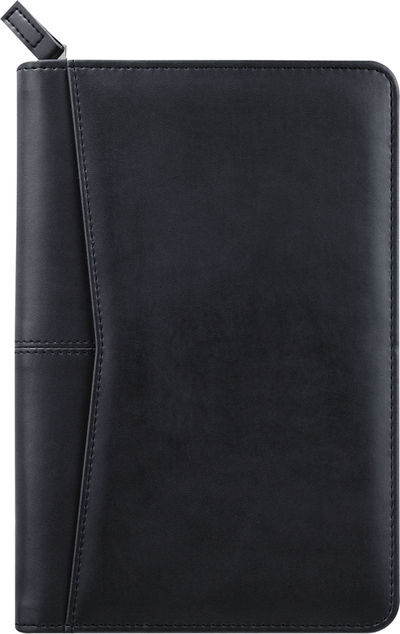 Am image of a Custom Pedova™ Jr. Zippered Padfolio in Black!