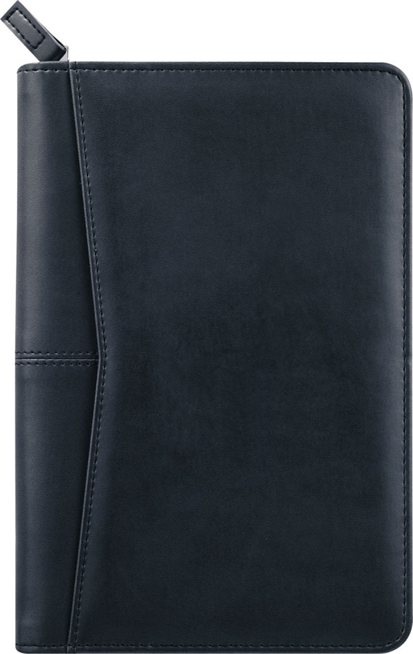 Am image of a Custom Pedova™ Jr. Zippered Padfolio in Navy!