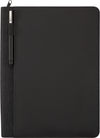 Am image of a Custom Vienna Heathered Zippered Padfolio in Gray!