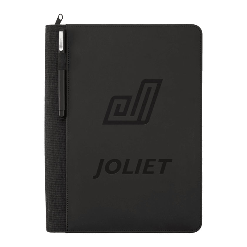 Vienna Heathered Zippered Padfolio