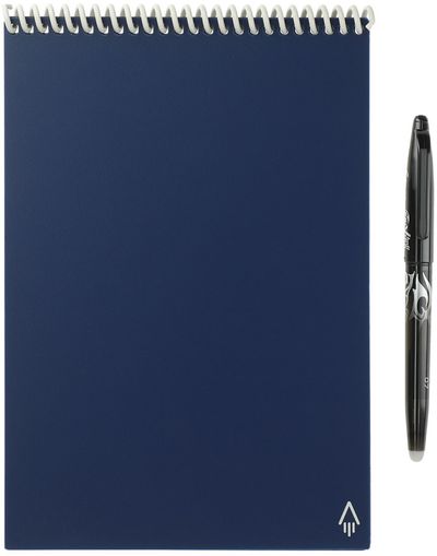 Am image of a Custom RocketBook Executive Flip Notebook in Navy!