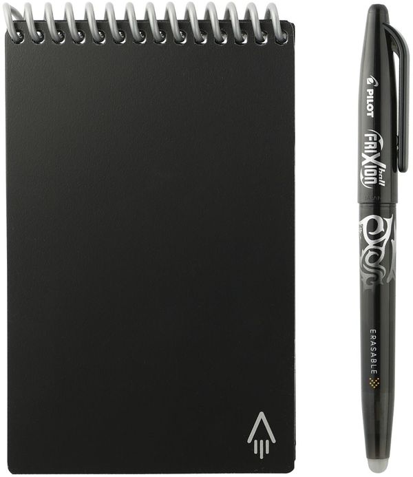 Am image of a Custom Rocketbook Mini Notebook Set in Black!