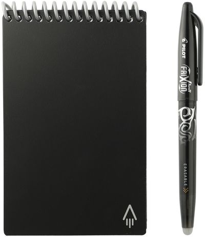 Am image of a Custom Rocketbook Mini Notebook Set in Black!