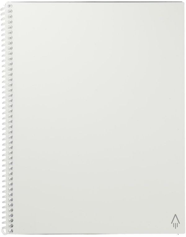 Am image of a Custom Rocketbook Fusion Letter Notebook Set in White!