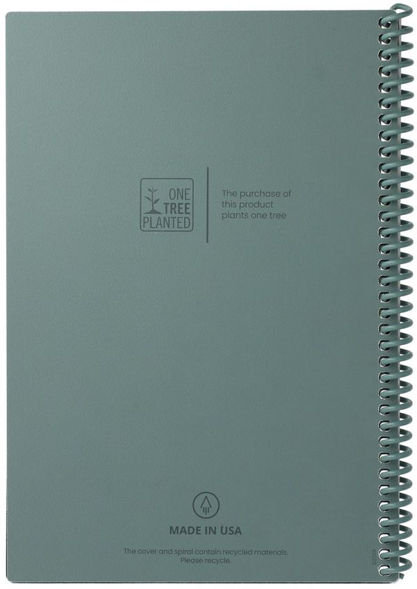 Am image of a Custom Rocketbook Infinity Core Executive Notebook Set in Gray!