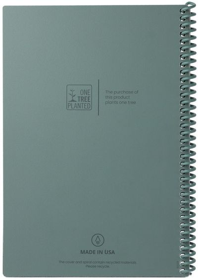 Am image of a Custom Rocketbook Infinity Core Executive Notebook Set in Gray!