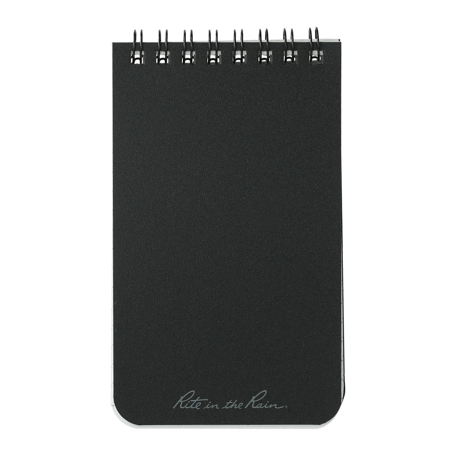 3” x 5” Rite in the Rain Top Spiral Notebook in Black