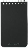 Am image of a Custom 3” x 5” Rite in the Rain Top Spiral Notebook in Black!