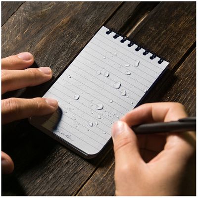 An image of a Custom 3” x 5” Rite in the Rain Top Spiral Notebook!