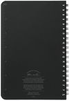 Am image of a Custom 4.6in x 7in Rite in the Rain Side Spiral Notebook in Black!