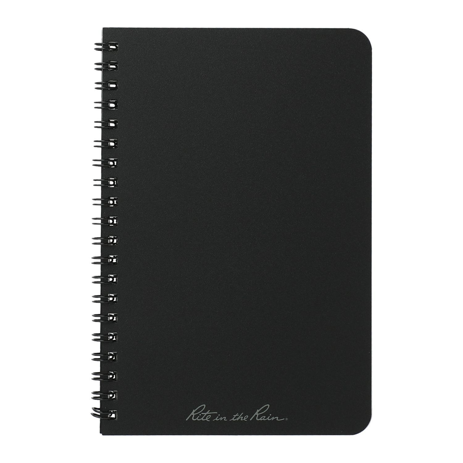 4.6in x 7in Rite in the Rain Side Spiral Notebook in Black
