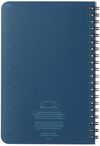 Am image of a Custom 4.6in x 7in Rite in the Rain Side Spiral Notebook in Blue!