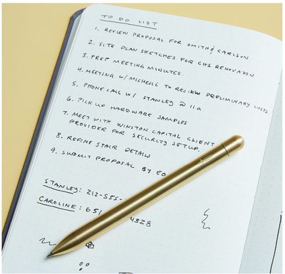 An image of a Custom Baronfig Squire Precious Metals Brass Pen!