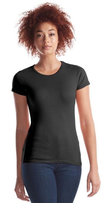 Jerico Bamboo Ladies Crewneck T in Black