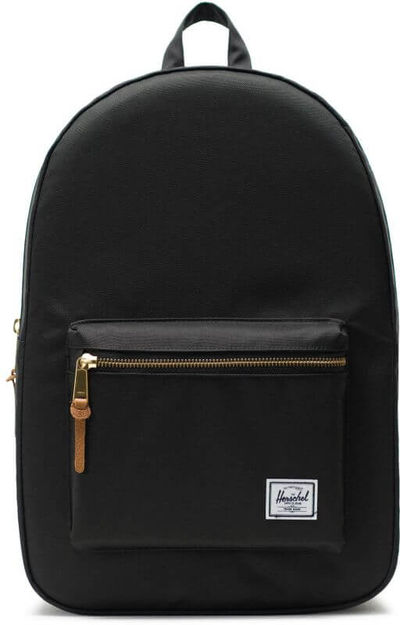 Am image of a Custom Herschel Settlement 15 Computer Backpack in Black!