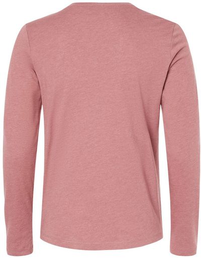Am image of a Custom Bella and Canvas Womens Jersey Long Sleeve Tee in Heather Mauve!