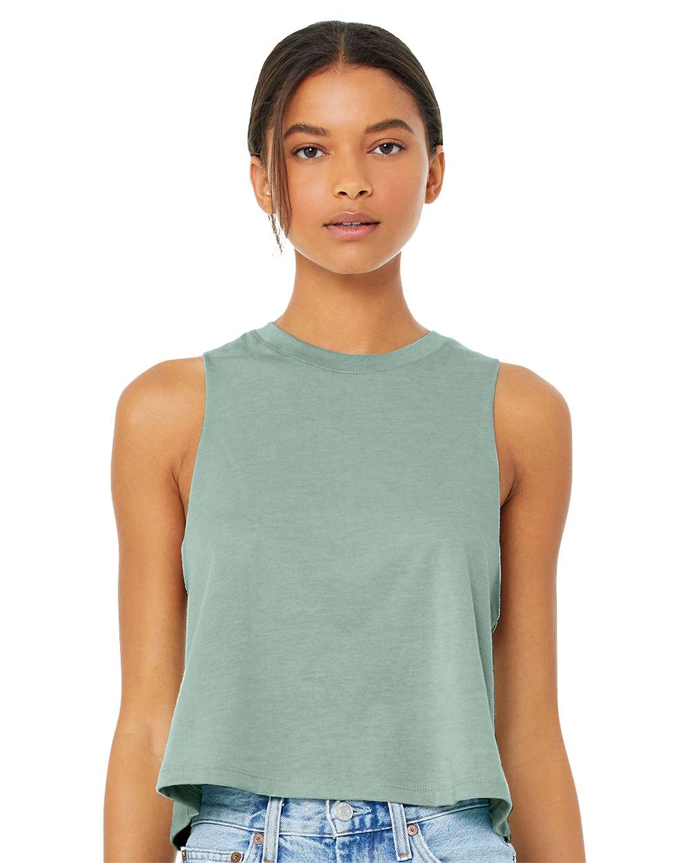 Bella and Canvas Ladies Racerback Cropped Tank