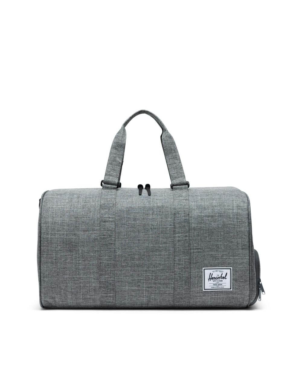 Herschel novel duffle black crosshatch best sale