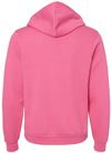 Am image of a Custom Bella and Canvas Unisex Sponge Fleece Pullover Hoodie in Heather Charity Pink!
