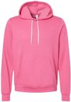 Am image of a Custom Bella and Canvas Unisex Sponge Fleece Pullover Hoodie in Heather Charity Pink!