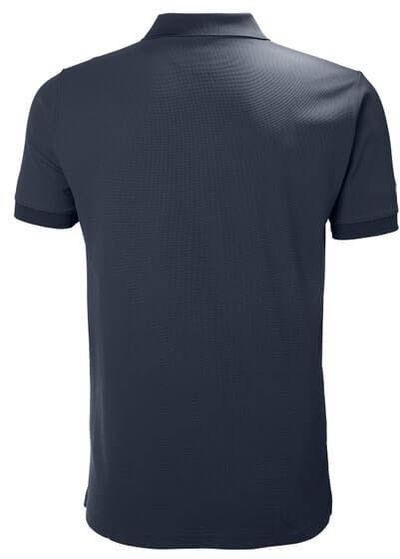 Am image of a Custom Helly Hansen Men's Riftline Polo in Navy!