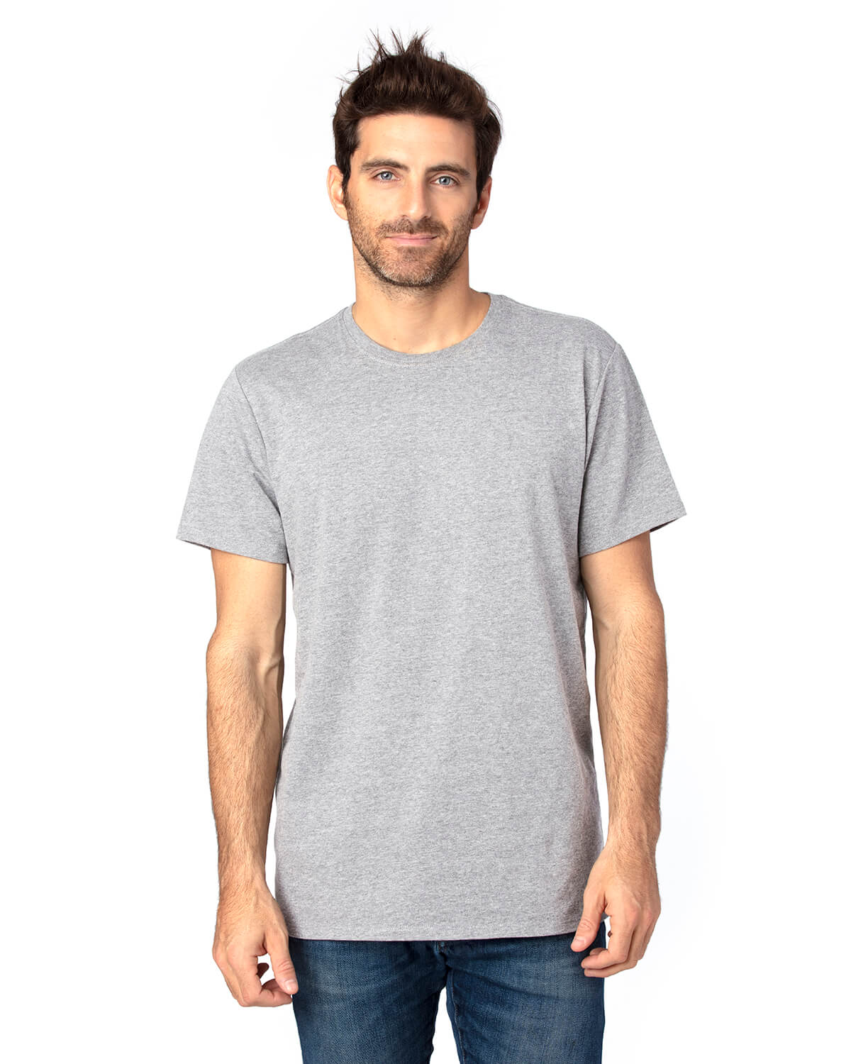 Threadfast Unisex Ultimate T Shirt in Heather Grey