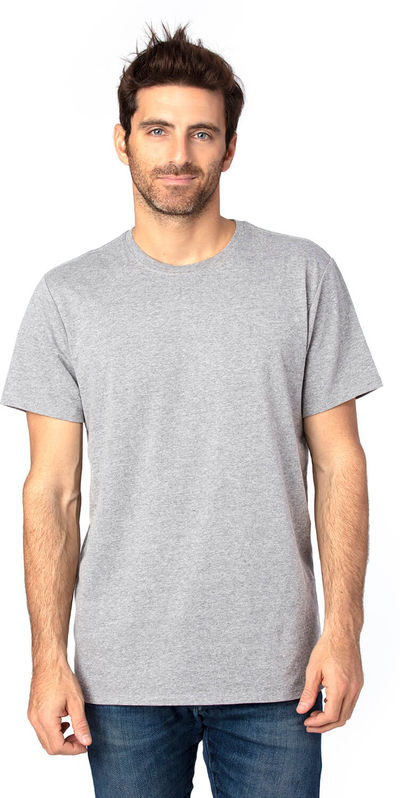 Am image of a Custom Threadfast Unisex Ultimate T Shirt in Heather Grey!