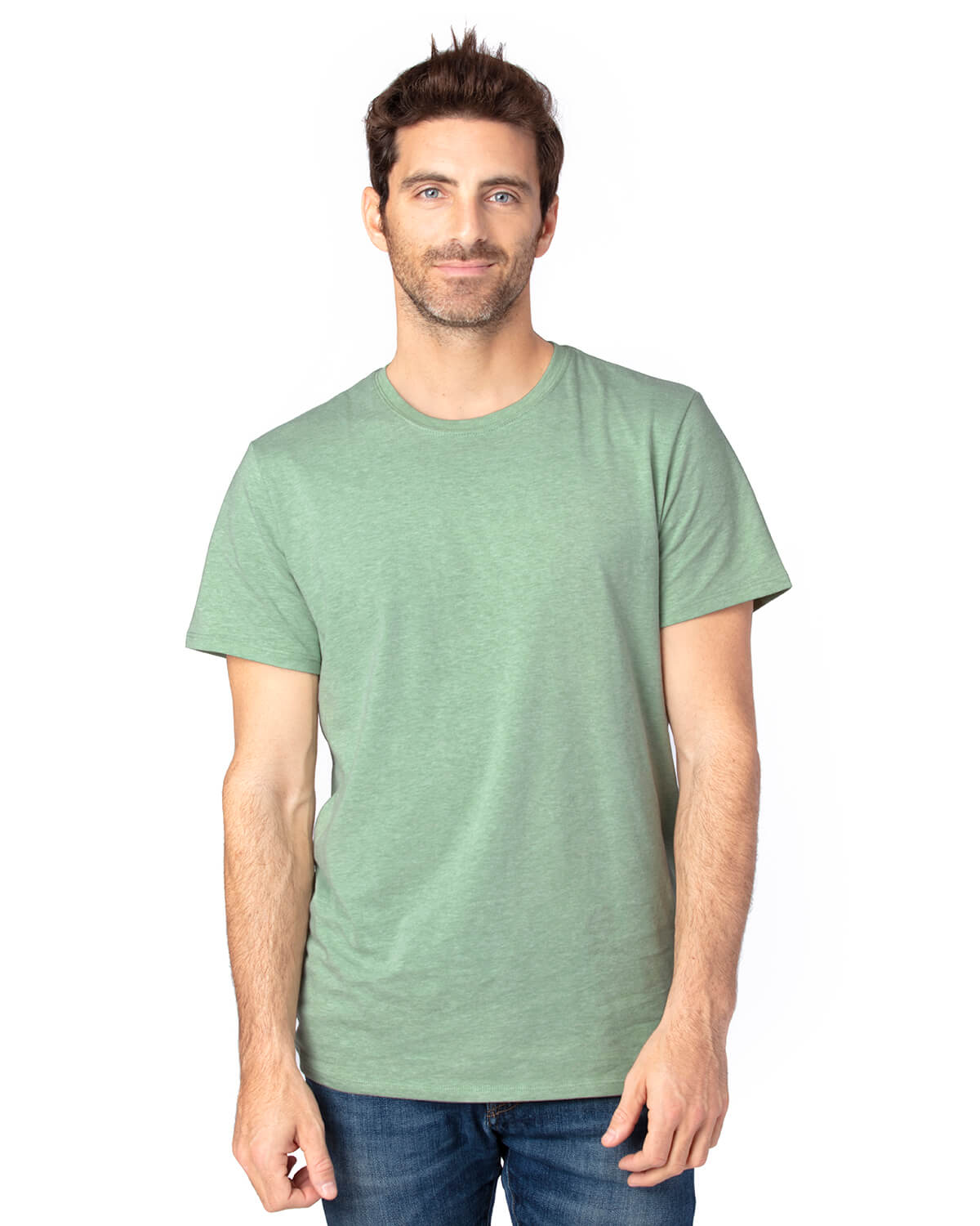 Threadfast Unisex Ultimate T Shirt in Army Heather