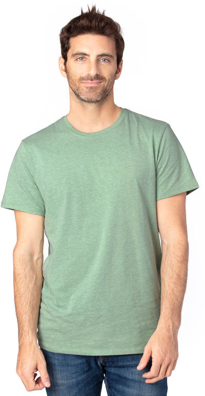 Am image of a Custom Threadfast Unisex Ultimate T Shirt in Army Heather!