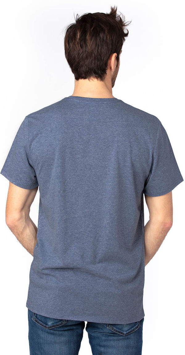 Am image of a Custom Threadfast Unisex Ultimate T Shirt in Navy Heather!