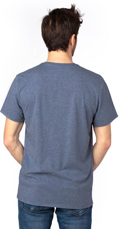 Am image of a Custom Threadfast Unisex Ultimate T Shirt in Navy Heather!