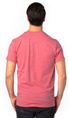 Am image of a Custom Threadfast Unisex Ultimate T Shirt in Red Heather!