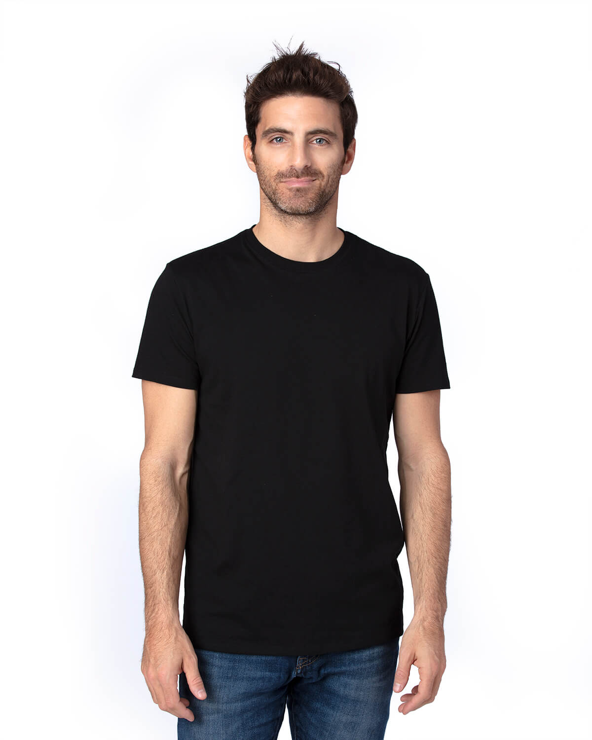 Threadfast Unisex Ultimate T Shirt in Black