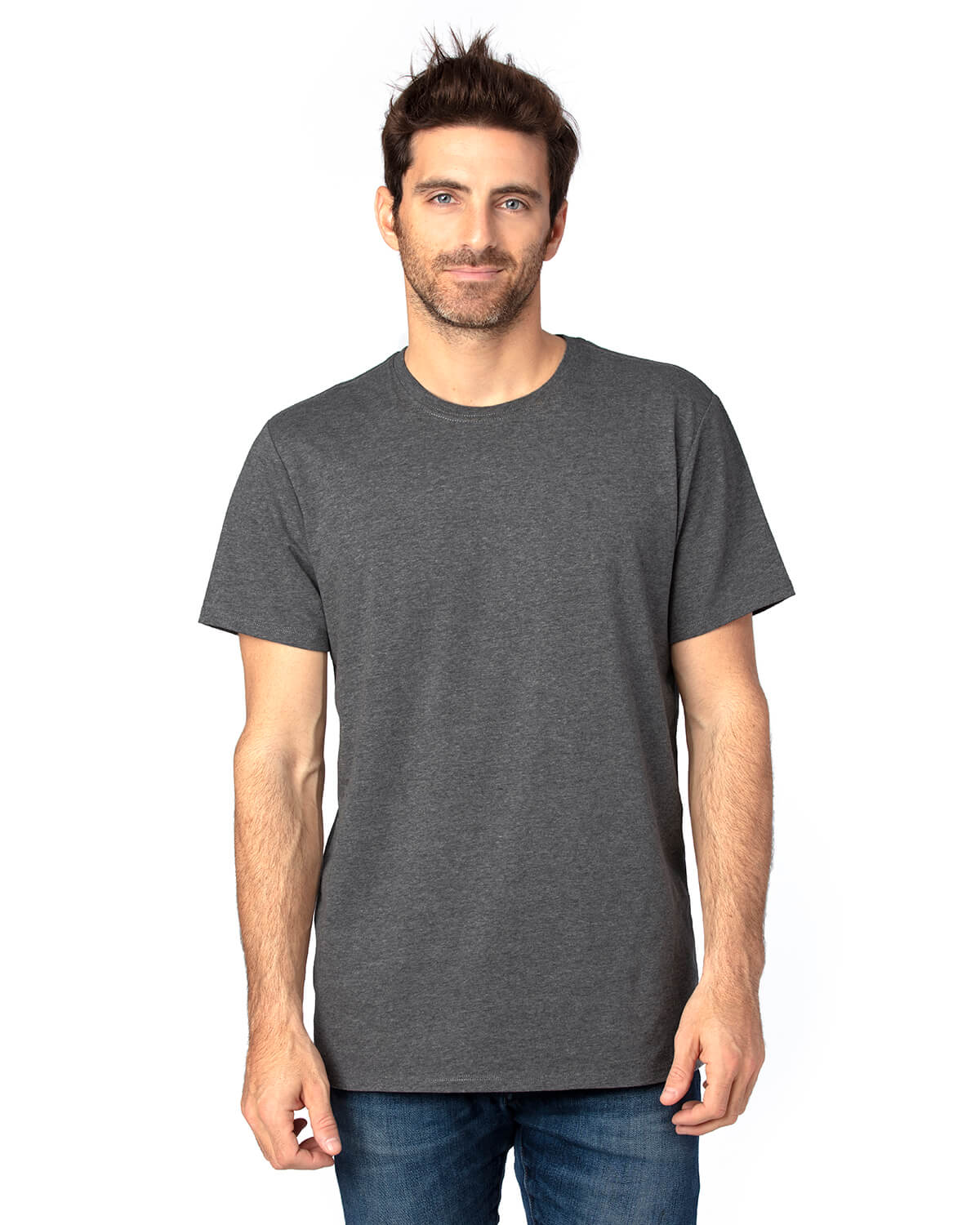 Threadfast Unisex Ultimate T Shirt in Charcoal Heather