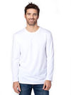 Am image of a Custom Threadfast Unisex Ultimate Long Sleeve T Shirt in White!